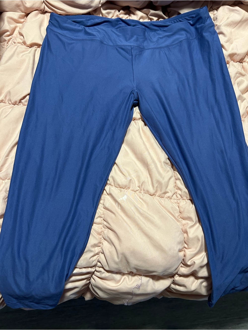 Time and Tru Navy Active Leggings with Wide Waistband